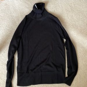 J crew black wool turtleneck
